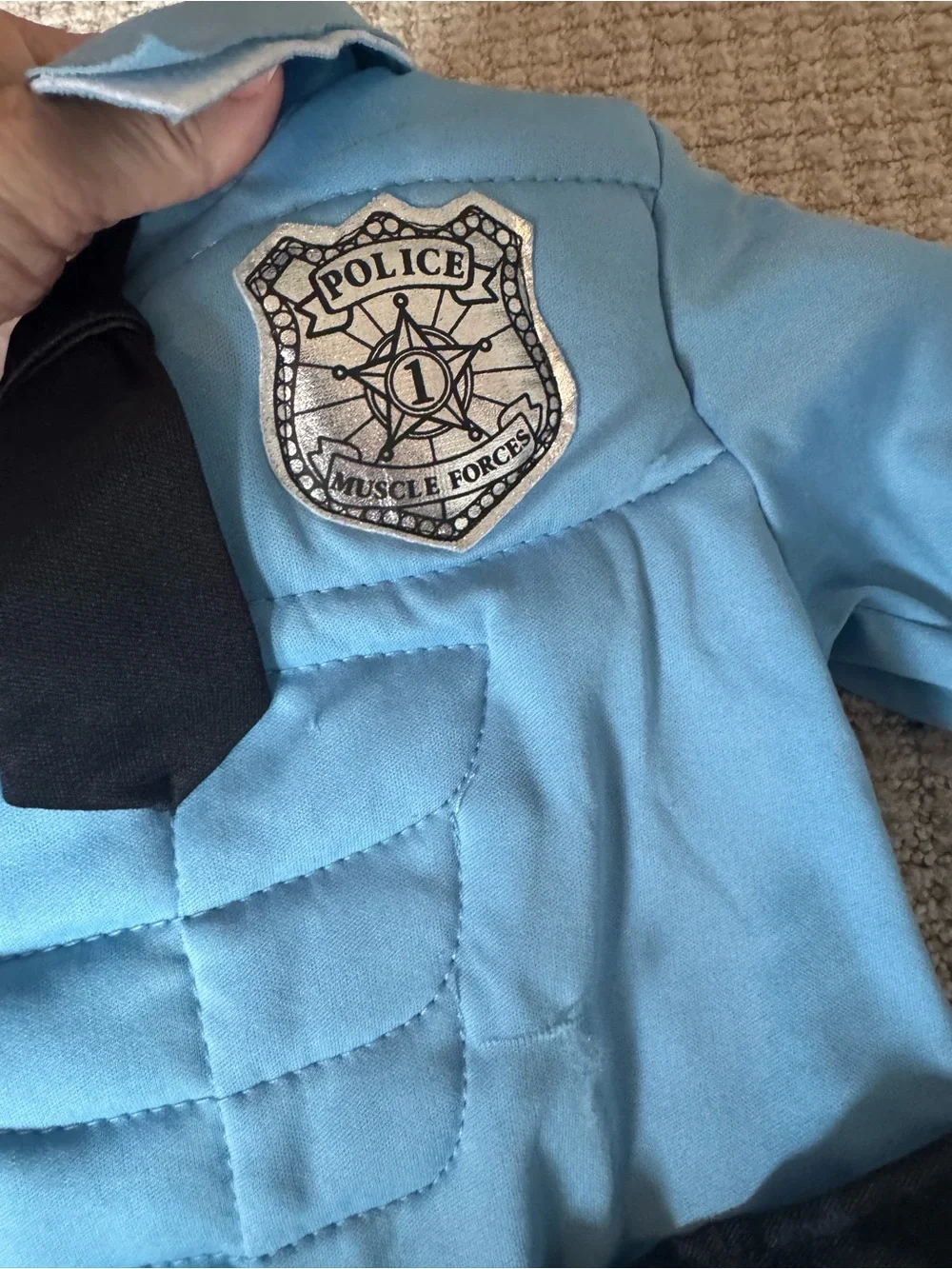 12-24 mth toddler muscle Police Costume -